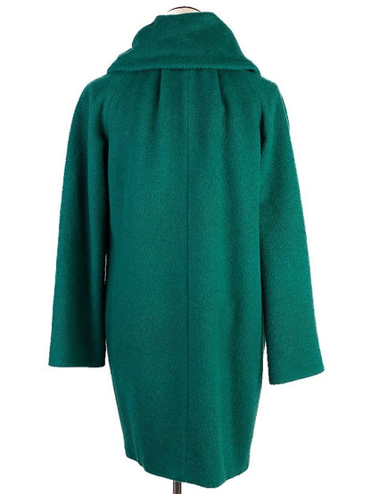 Excellent MAX&Co Green Wool Coat Size S with Large Collar