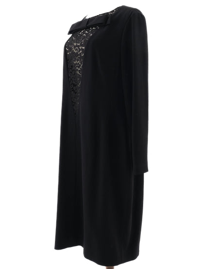 Excellent Paule KA Black Dress with Lace Panels Size XXL