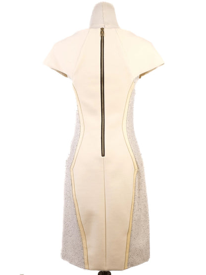 Average Rag&Bone Yellow Wool Dress XS with Textured Panels