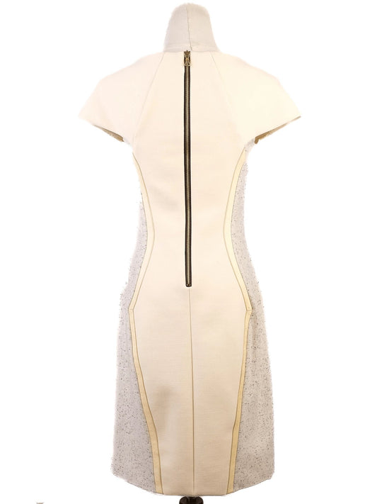 Average Rag&Bone Yellow Wool Dress XS with Textured Panels