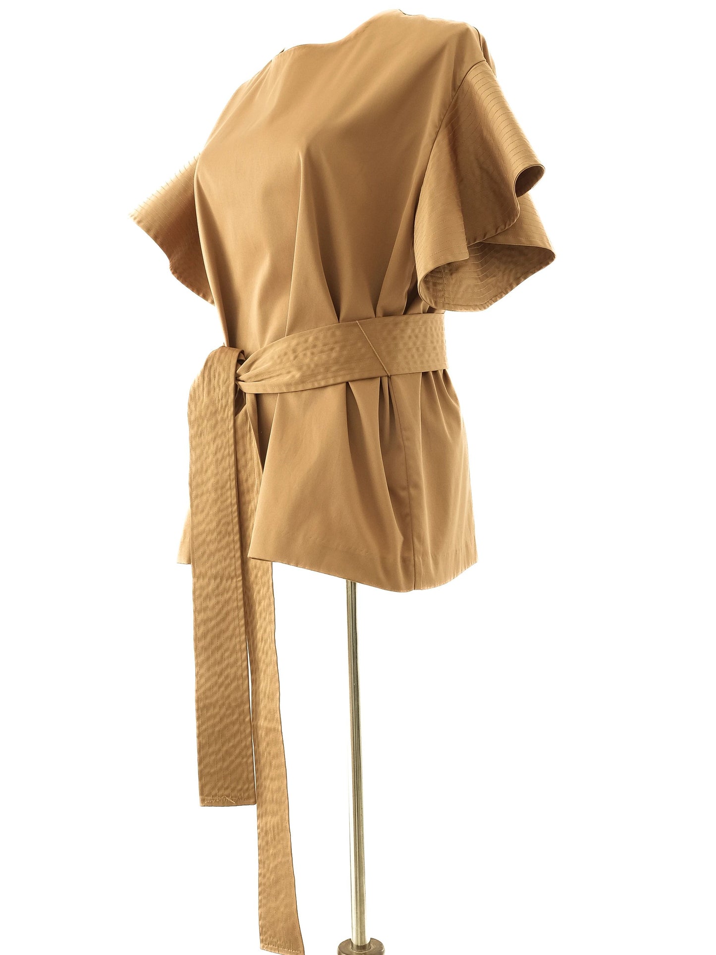 chloe women's orange viscose blouse size m excellent condition
