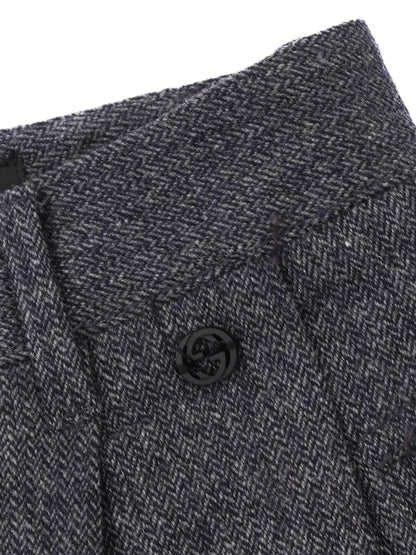 Excellent Gucci Gray Wool Knee-Length Shorts Size 38 S