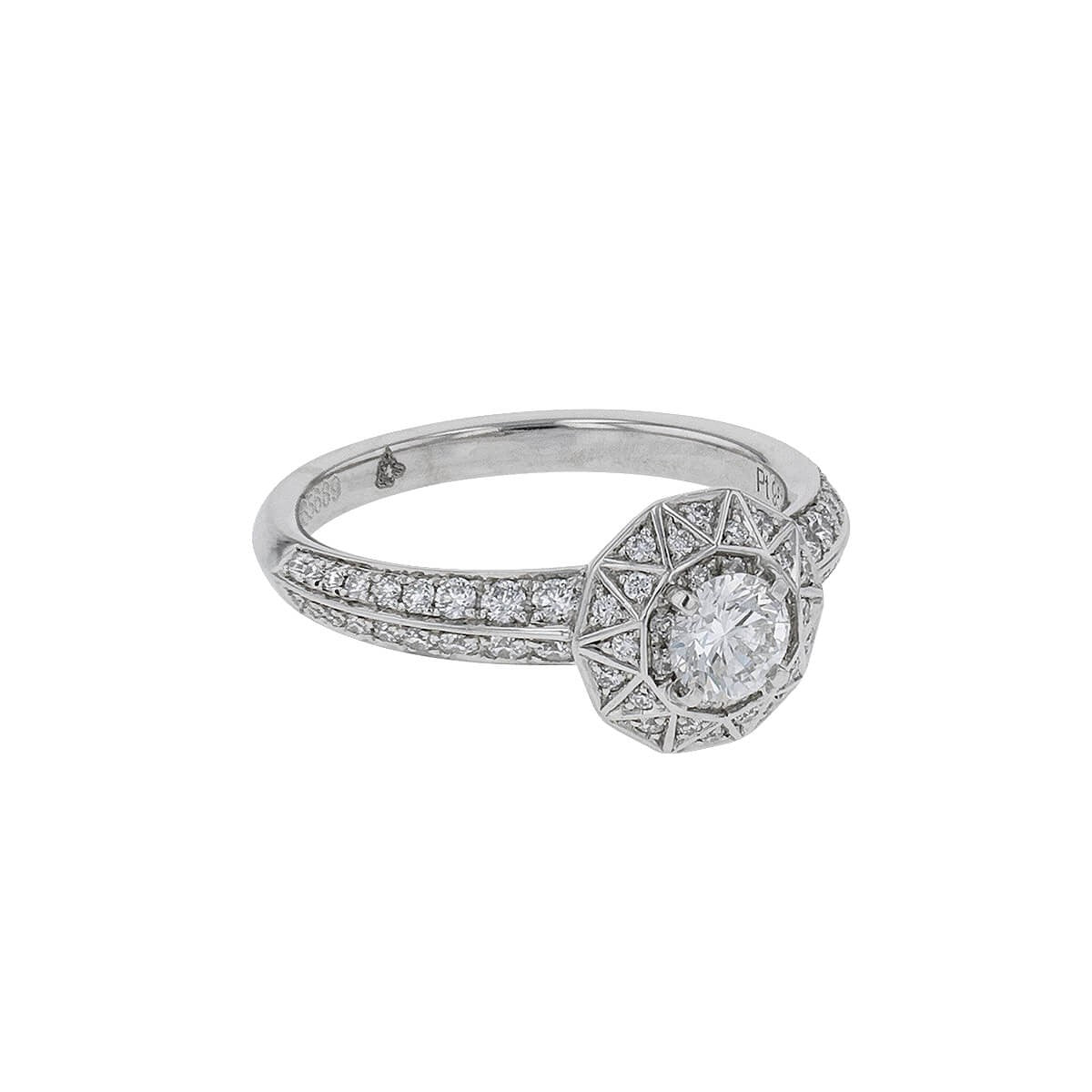 boucheron etoile de paris diamonds and platinum ring