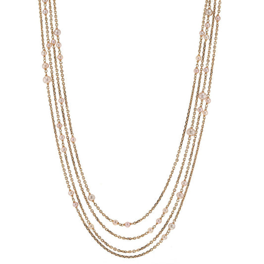 Boucheron Exquises Confidences pearls, diamonds and gold necklace