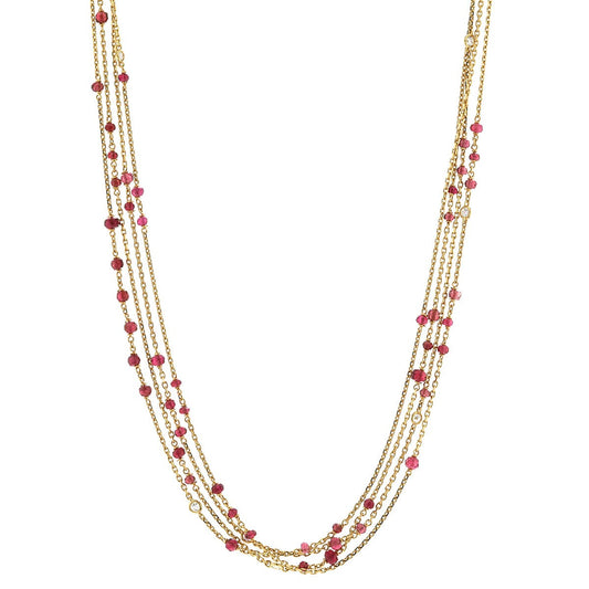 Boucheron Exquises Confidences rubies, diamonds and gold necklace