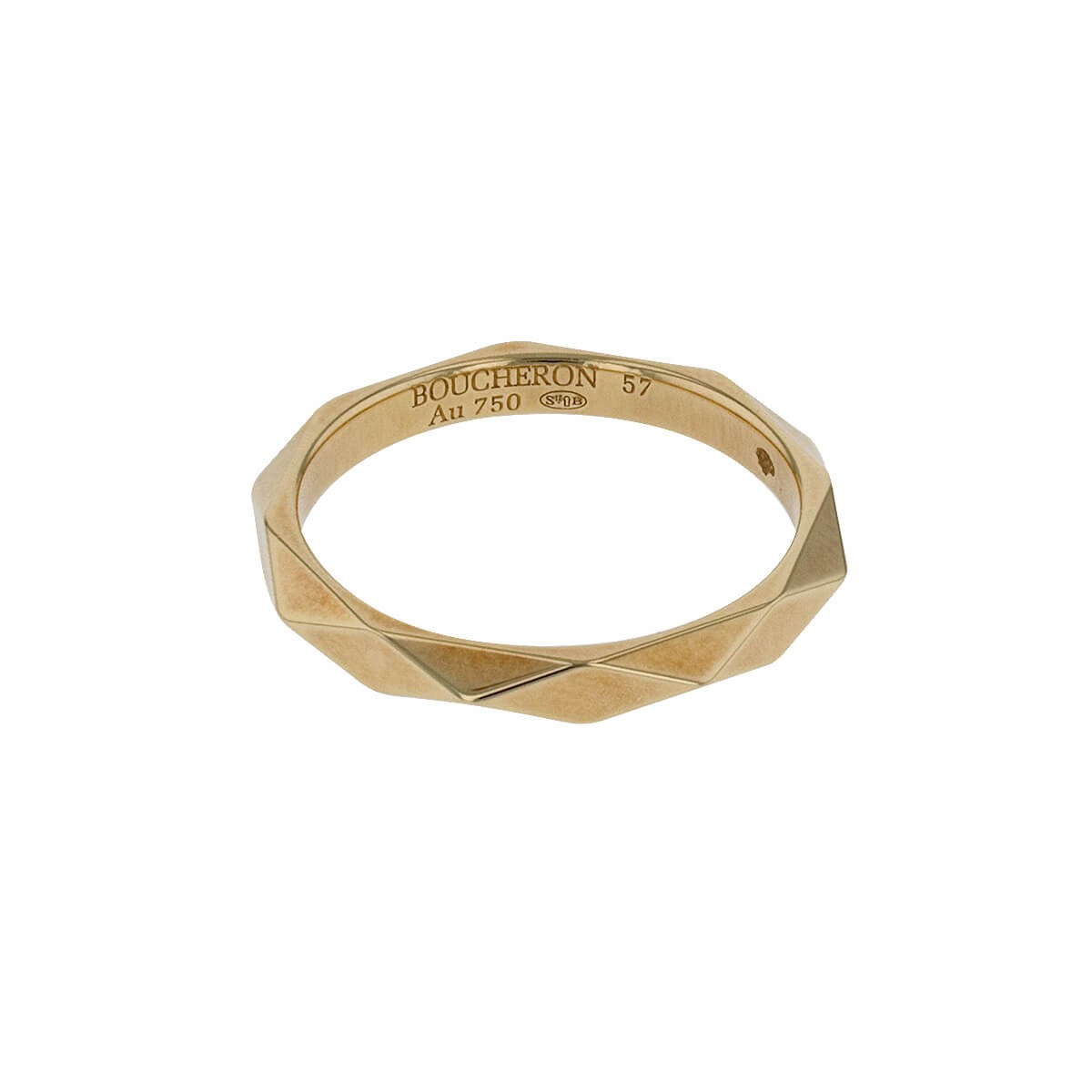 boucheron facette gold ring
