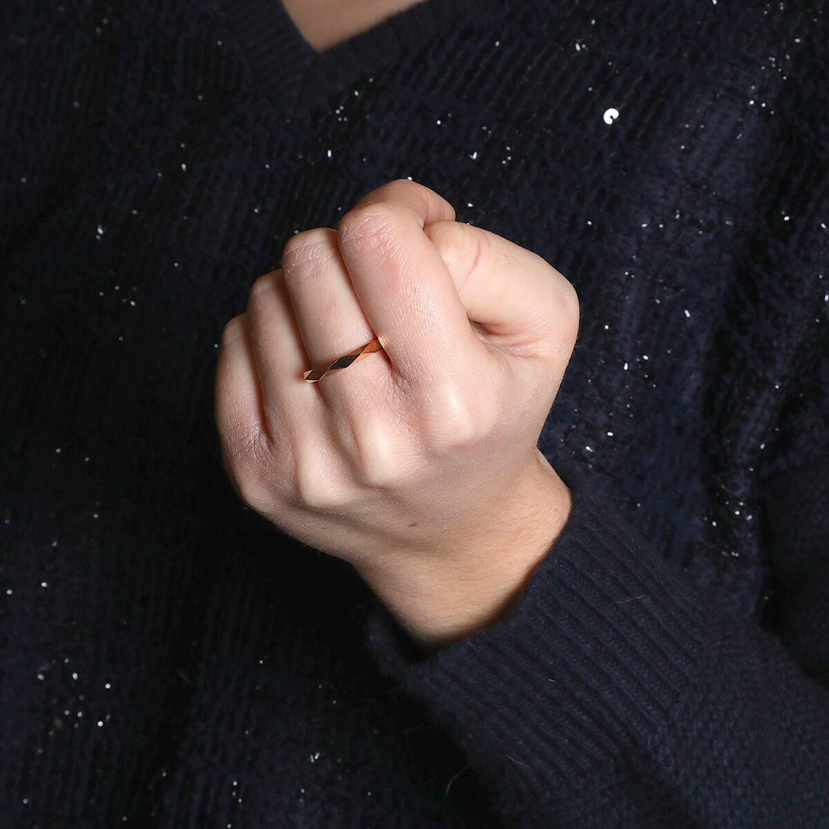 boucheron facette gold ring