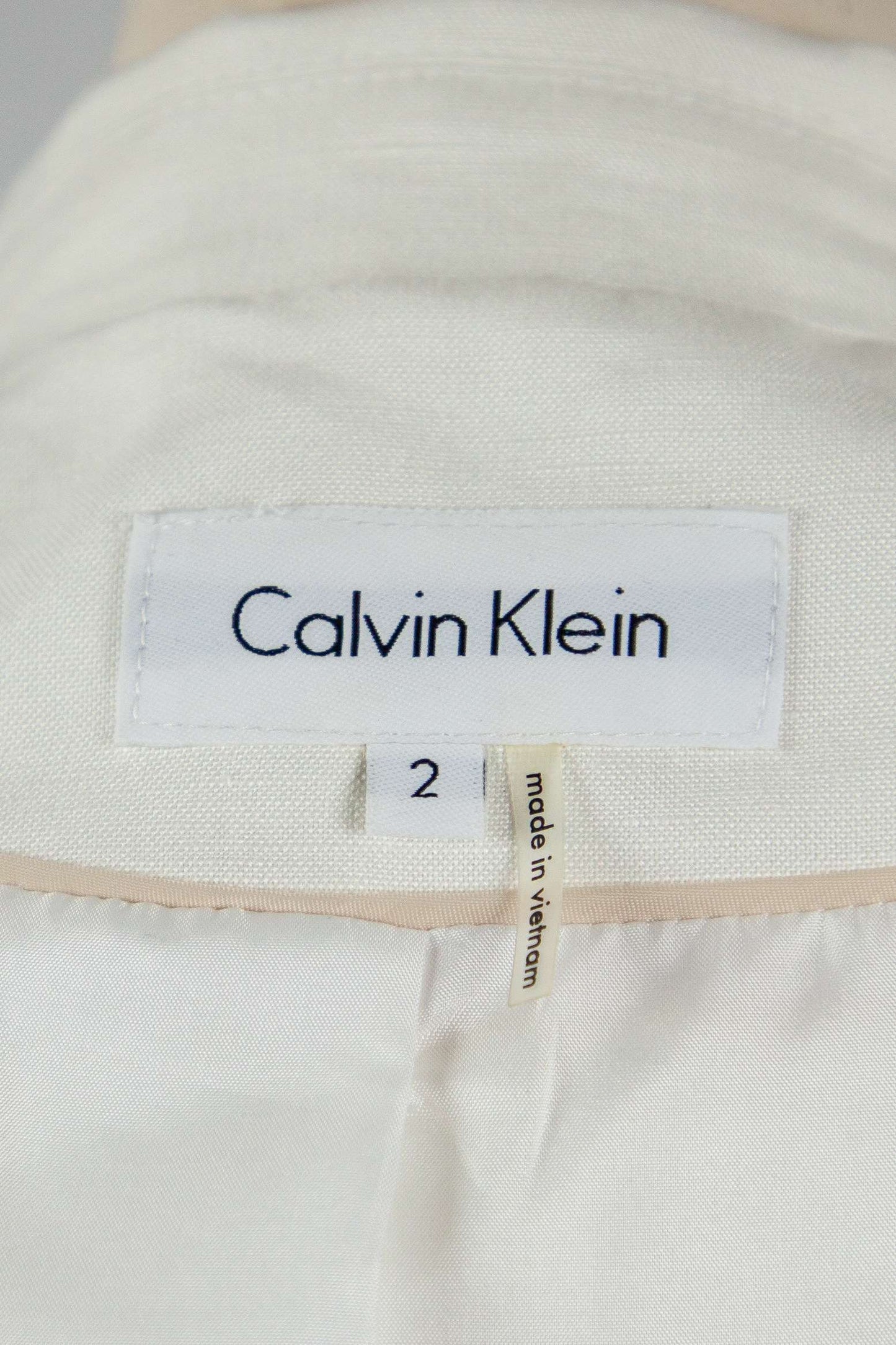 calvin klein white women's business suit xs excellent condition