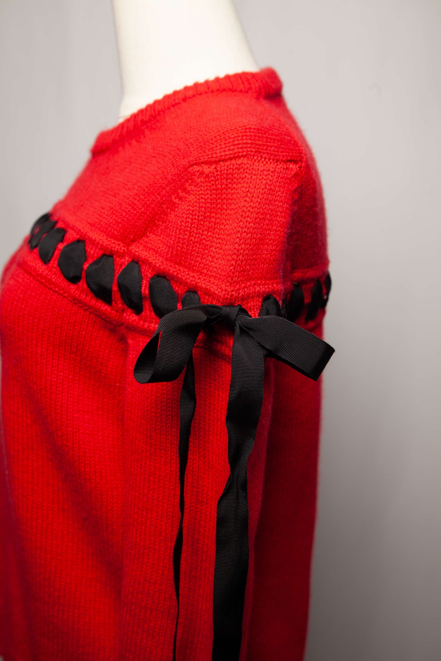 good fendi red cashmere wool sweater size xxs with unique design