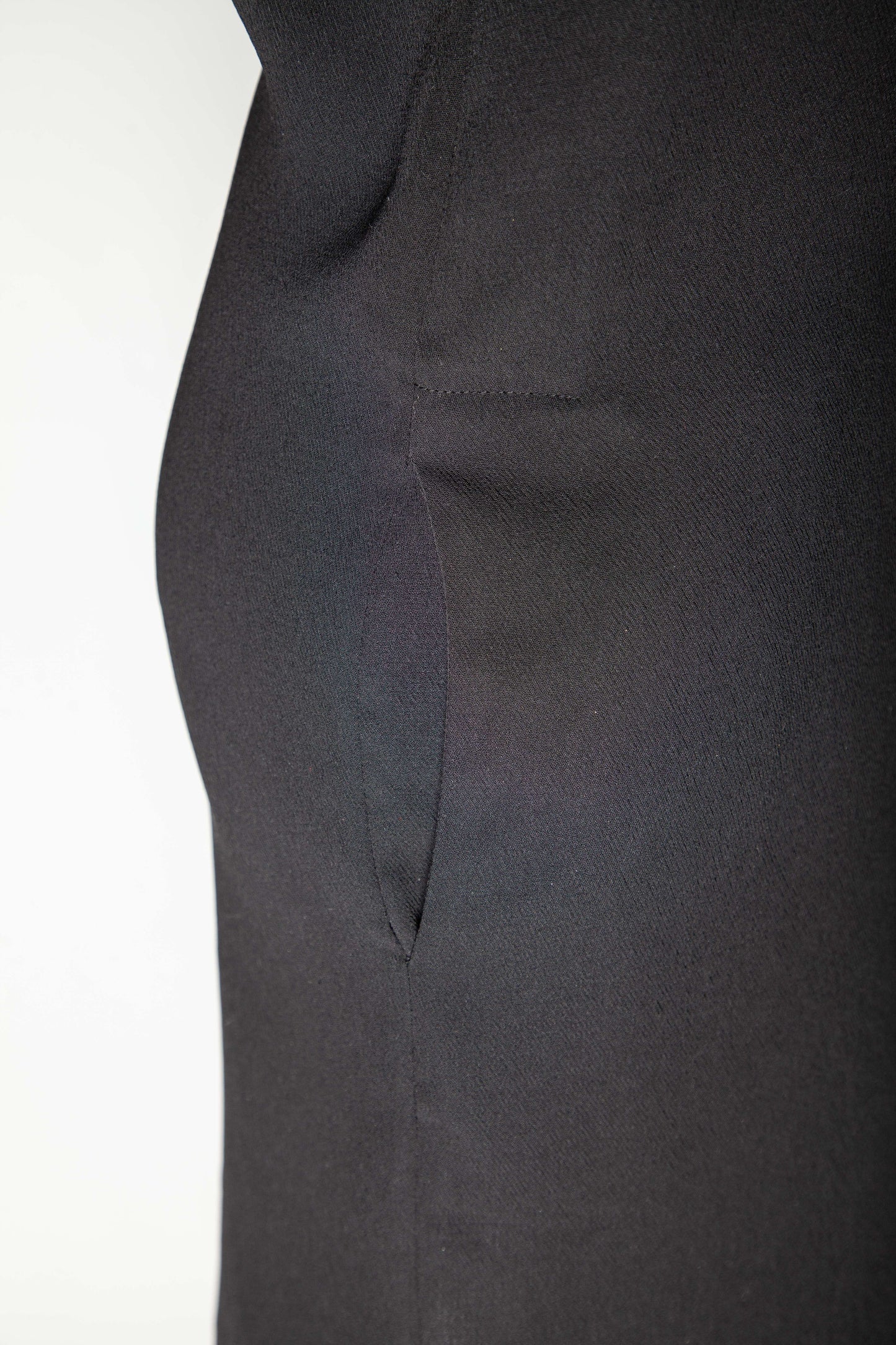 good vince black dress size s with sheer short sleeves