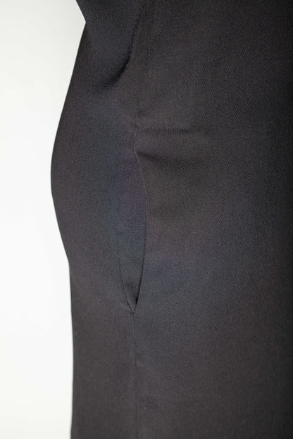 Good Vince Black Dress Size S with Sheer Short Sleeves