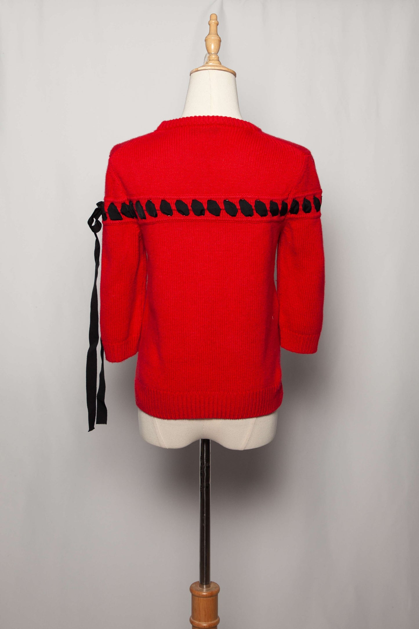 good fendi red cashmere wool sweater size xxs with unique design