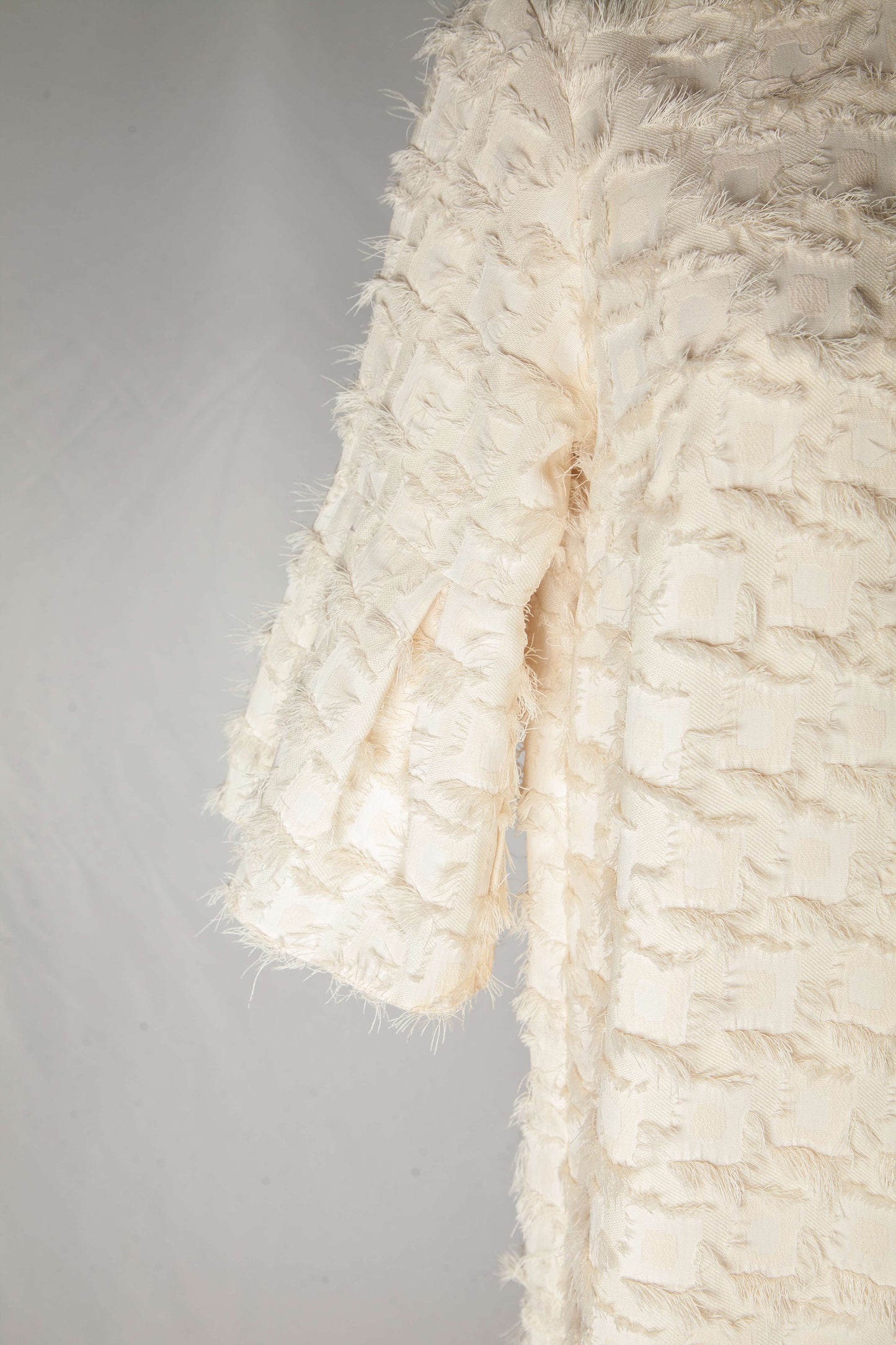 average river island white textured dress size xs polyester