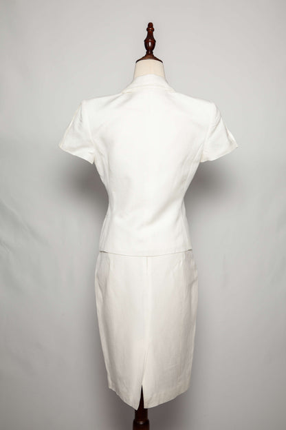 Calvin Klein White Women's Business Suit XS Excellent Condition