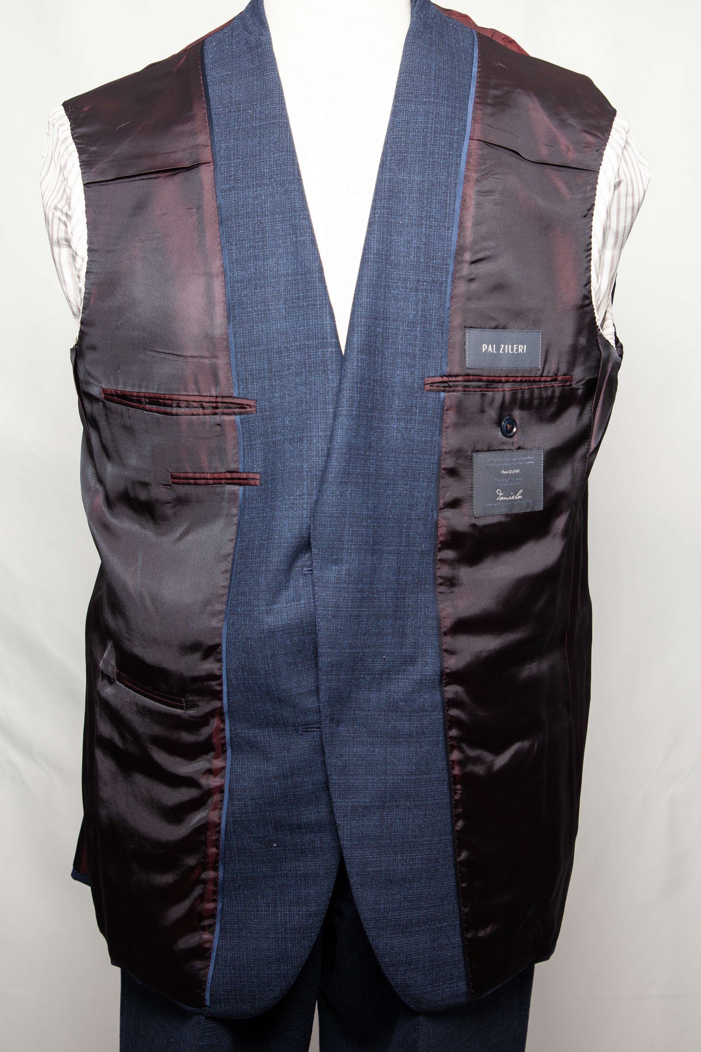 good pal zileri blue cashmere wool suit xl for men