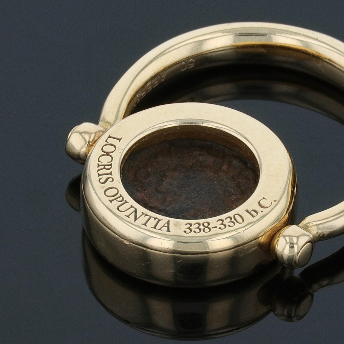 bulgari monete gold and antique coin ring