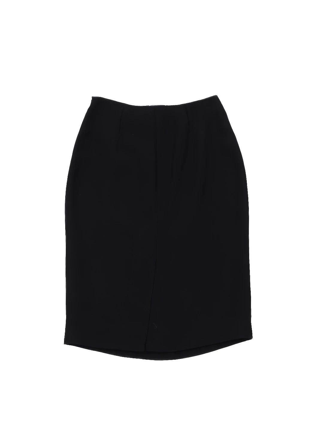 excellent prada black viscose skirt size m - women's luxury wear