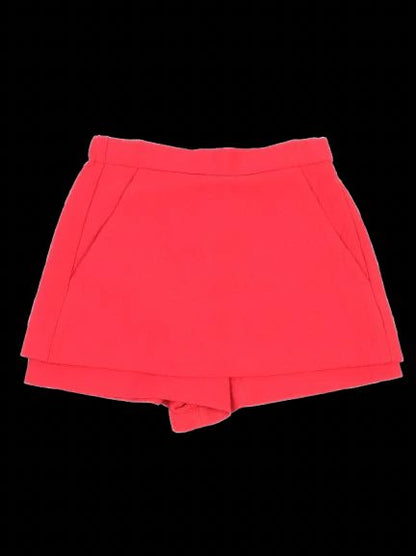 Excellent Maje Red Nylon Shorts Size 36 Women with Pocketed Design