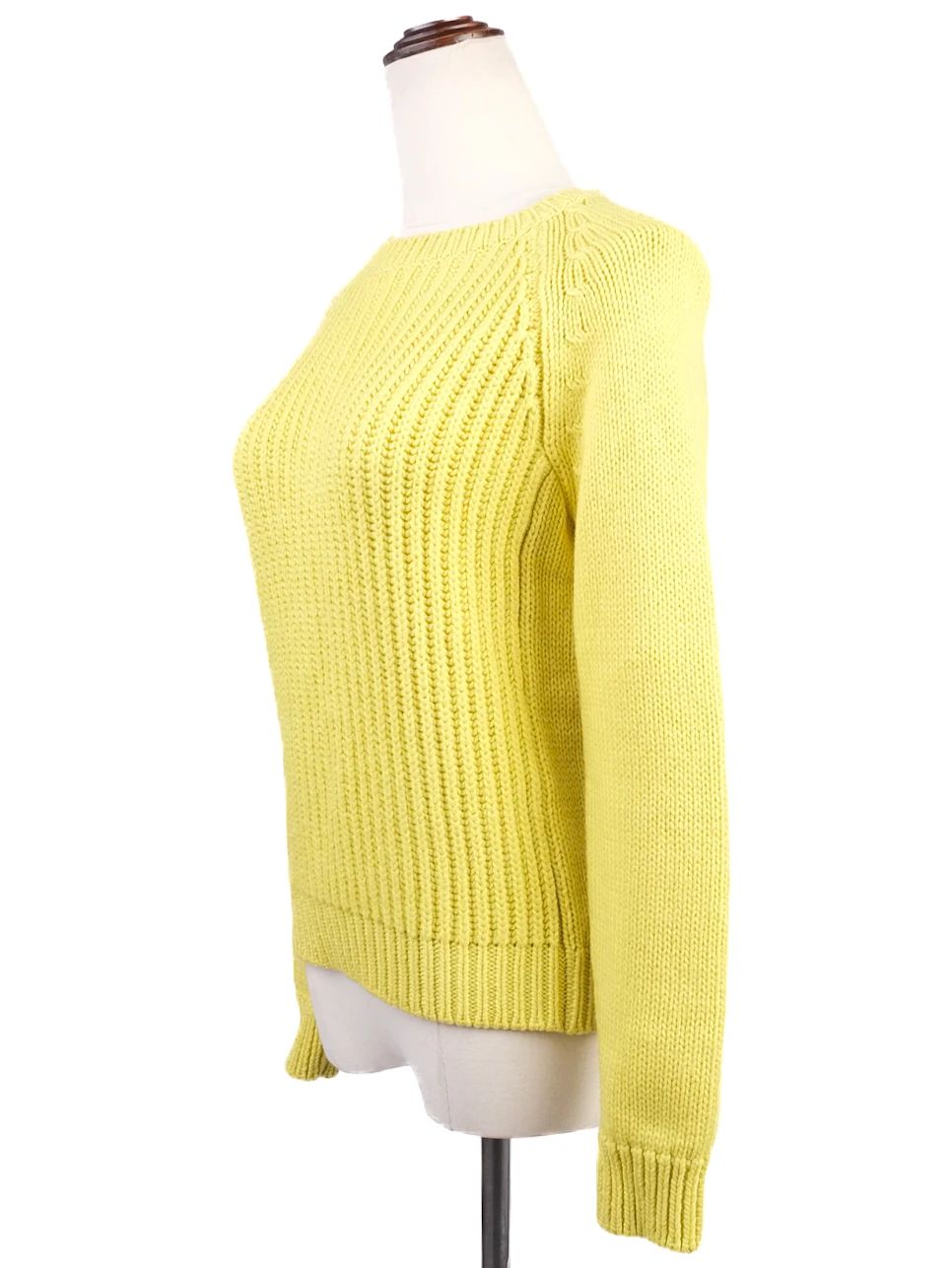 excellent weekend maxmara yellow wool sweater size xs women