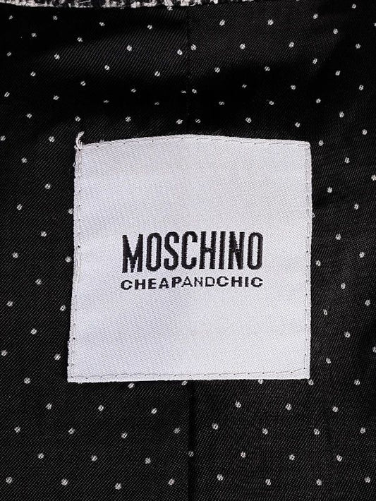 Excellent Moschino Cheap and Chic Gray Wool Coat Size L