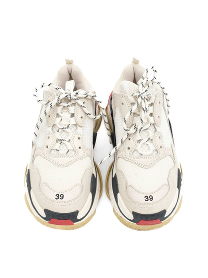 Excellent Balenciaga Triple S Sneakers Gray Textile Size 39 Women