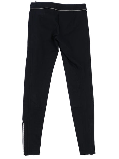 NEW Gucci Black Nylon Pants Size S with Zippers at Ankle