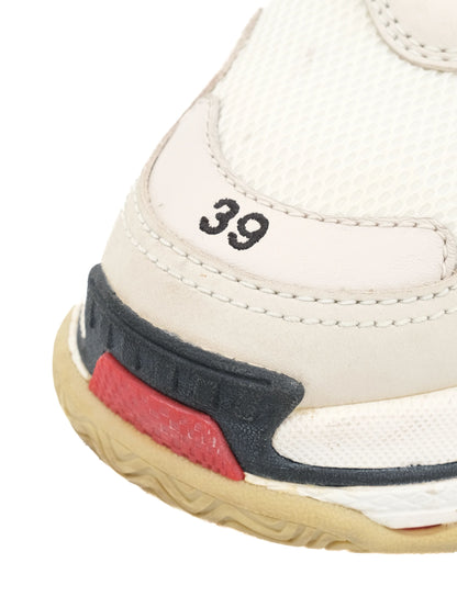 Excellent Balenciaga Triple S Sneakers Gray Textile Size 39 Women