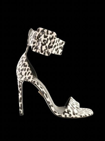 Excellent Saint Laurent High-Heeled Shoes Animal Print Leather Size 38