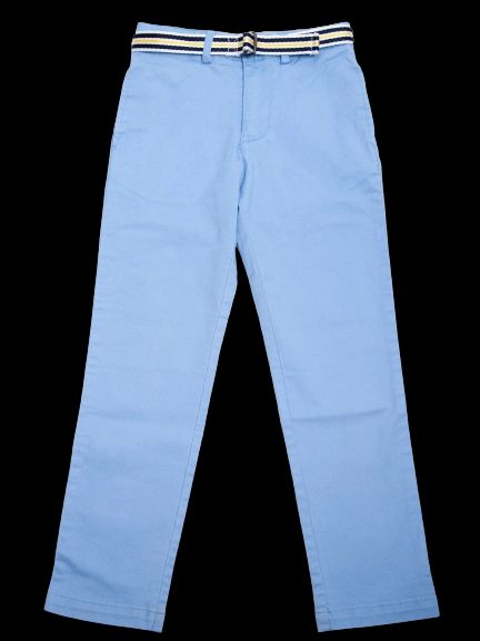 good polo ralph lauren blue cotton pants for kids, size 7