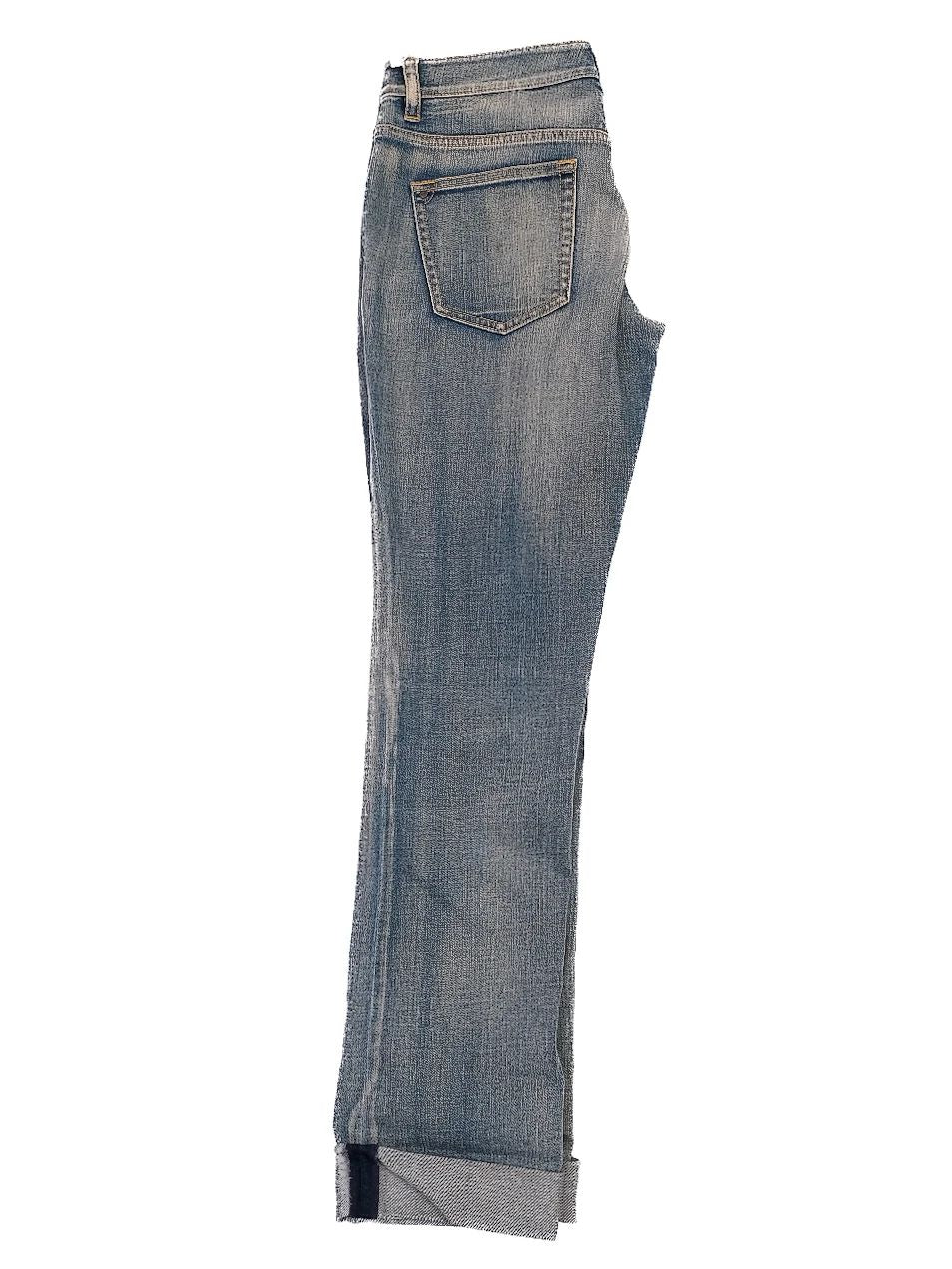 elie tahari blue denim jeans size m average condition