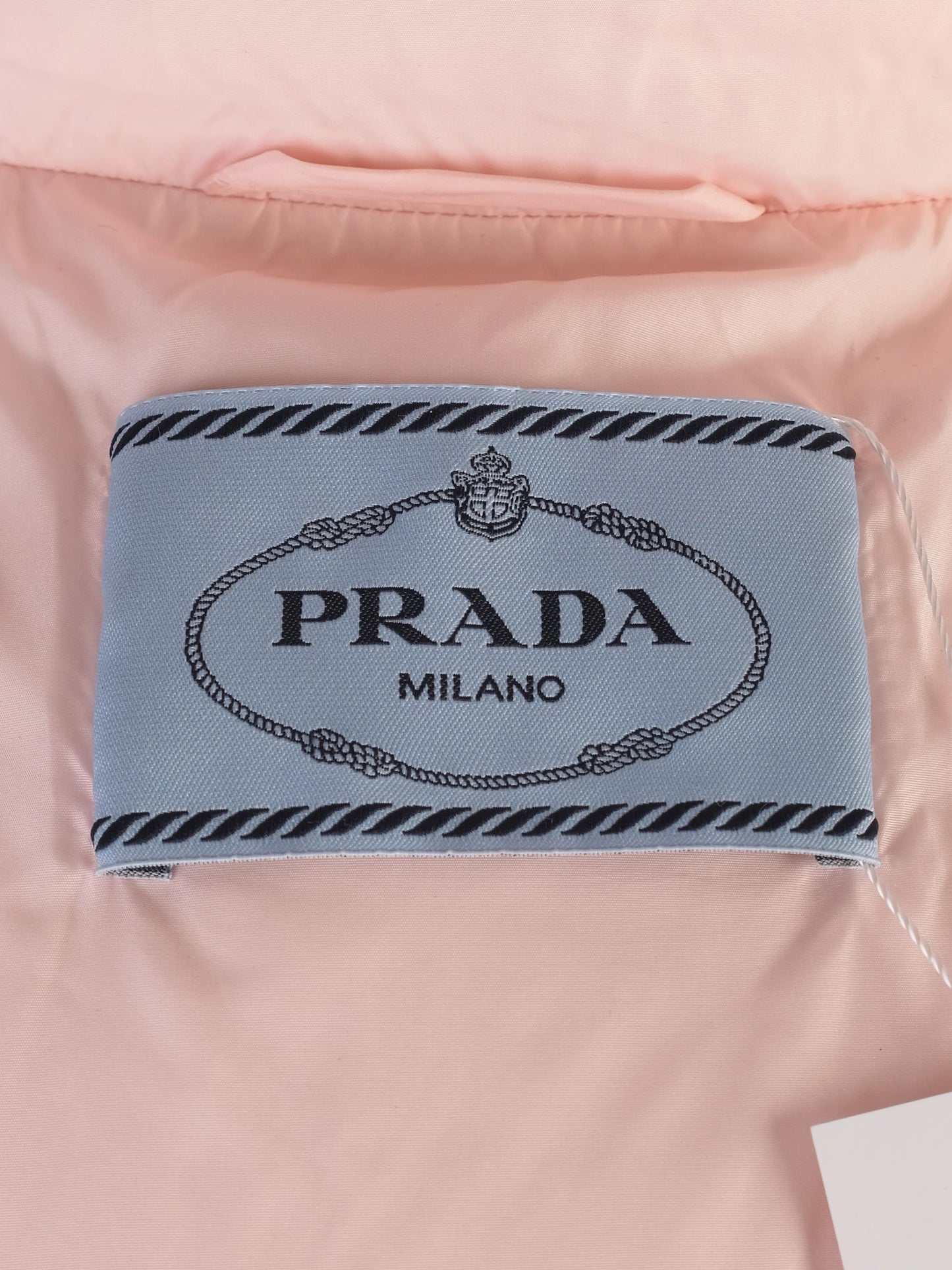 perfect prada pink nylon puffer jacket size xs for women