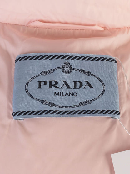 Perfect Prada Pink Nylon Puffer Jacket Size XS for Women