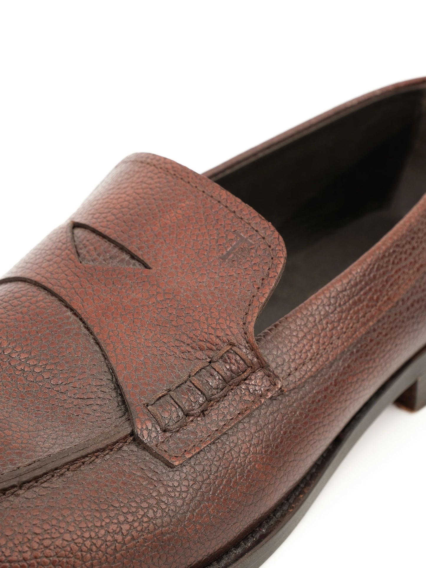 excellent tod's leather loafers in orange size 45 for men