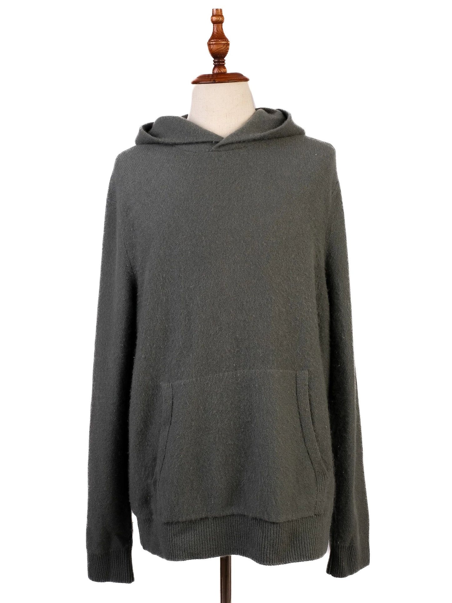 excellent vince green cashmere hoodie size xl for men