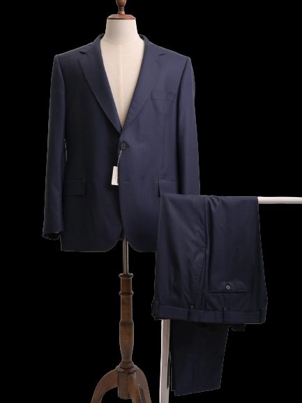 Excellent Gieves and Hawkes Blue Wool Suit Size L Men