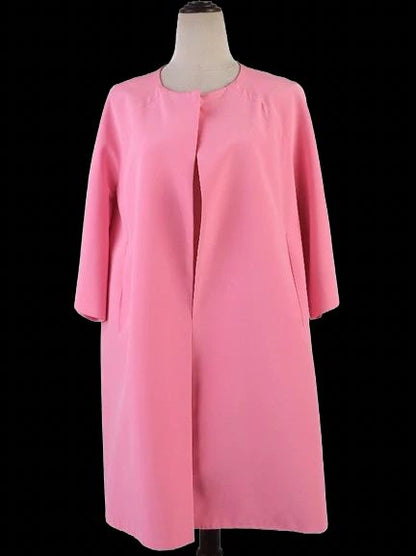 Excellent Gianluca Capannolo Pink Nylon Coat Size L Women