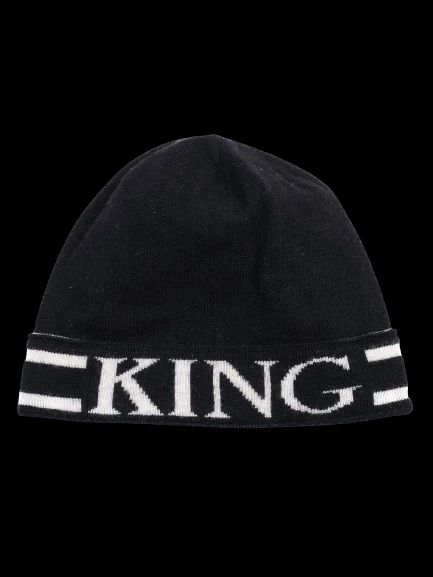 excellent dolce gabbana kids black knit beanie hat size m
