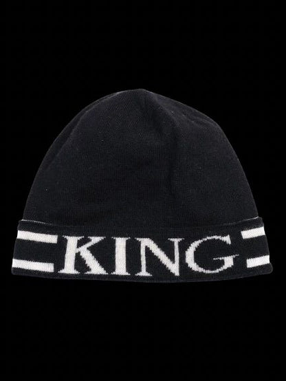 Excellent Dolce Gabbana Kids Black Knit Beanie Hat Size M