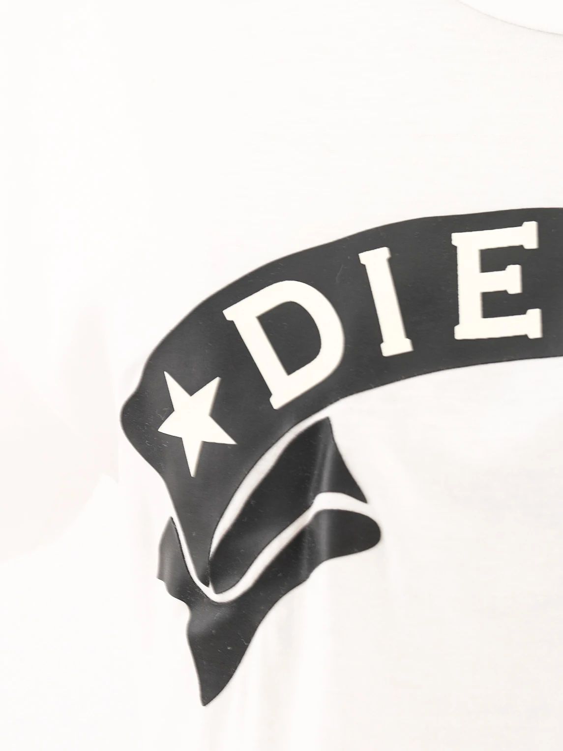 excellent diesel women's t-shirt white size s cotton natural