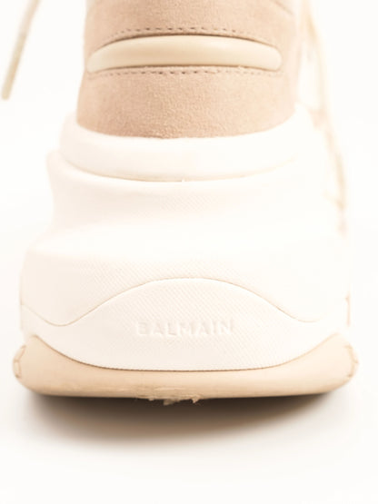 Average Balmain Yellow Textile Sneakers with Chunky Sole Design