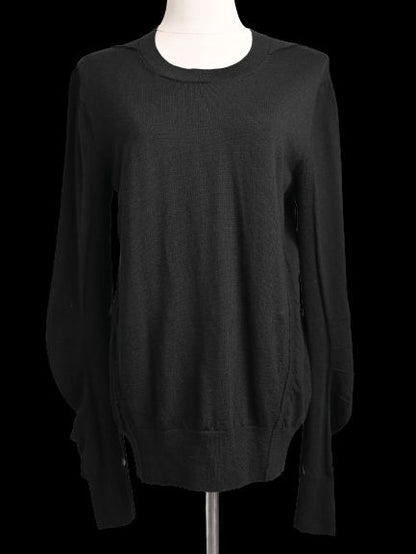 Excellent Burberry Black Wool Sweater Size M for Women