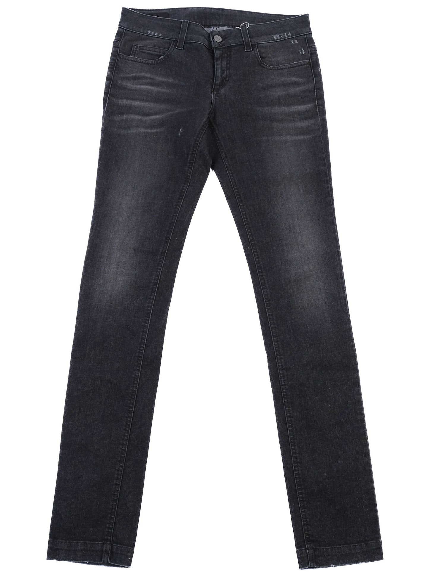 excellent gucci black slim fit jeans size m 40 made in italy
