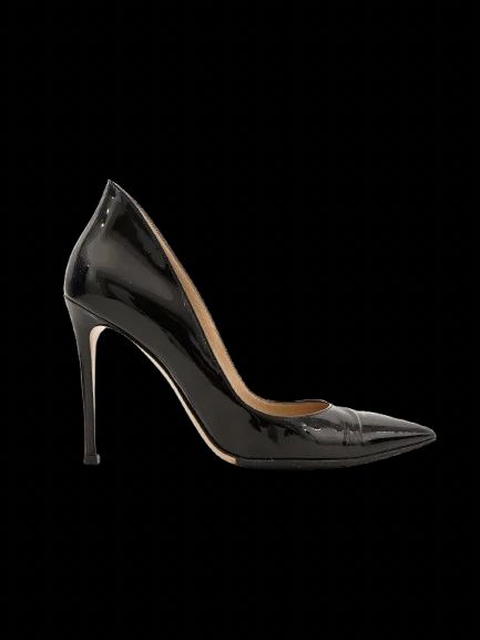 gianvito rossi black stiletto heels 36.5 excellent condition
