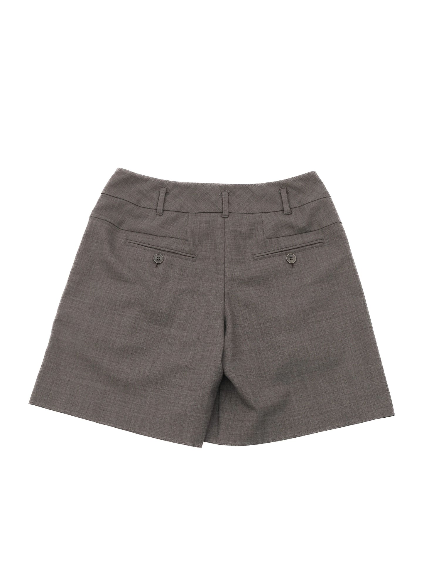 excellent weekend maxmara gray wool shorts size m