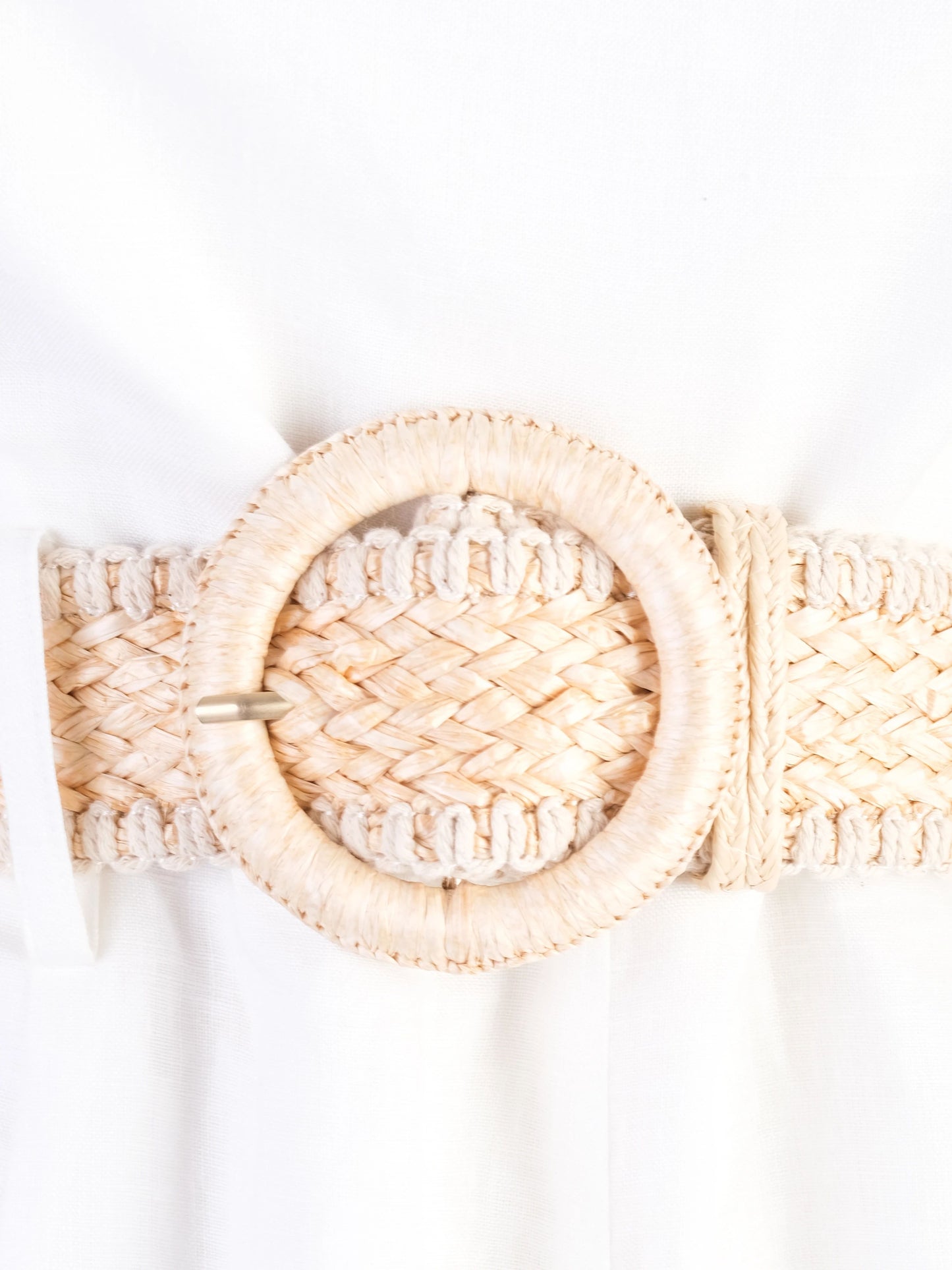 new zimmerman white strapless jumpsuit with woven belt