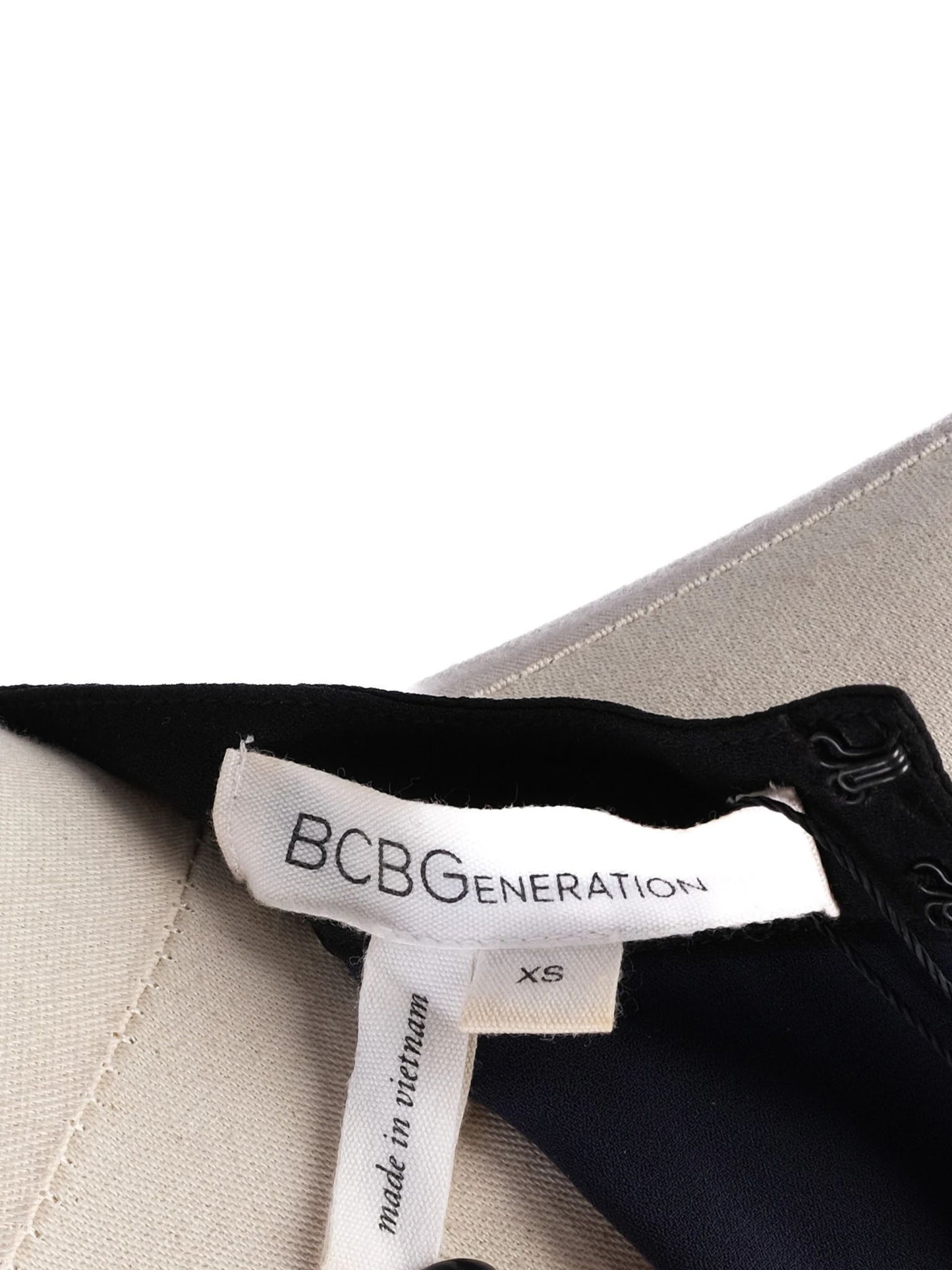 bcbgeneration blue halter top with black collar size xs - excellent condition