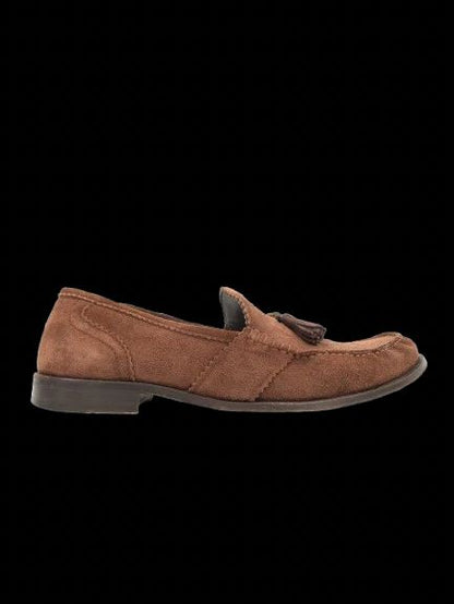 Excellent Bally Orange Leather Loafers Size 45 for Men