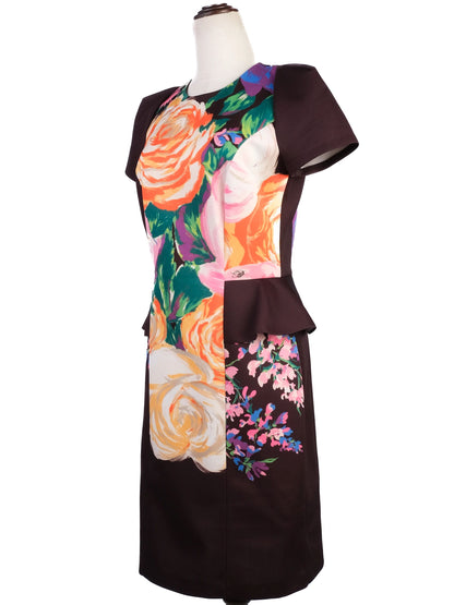 Excellent Blumarine Floral Print Dress Size N/A Polyester Women