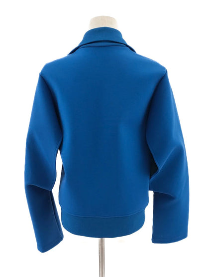Excellent Balenciaga Blue Zip-Up Jacket Size S Women Viscose