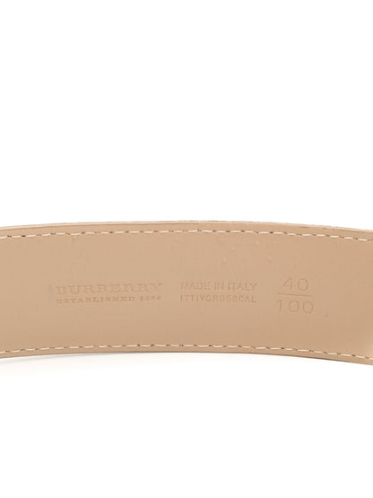 Average Burberry Women's Belt Combined Textile with Signature Buckle
